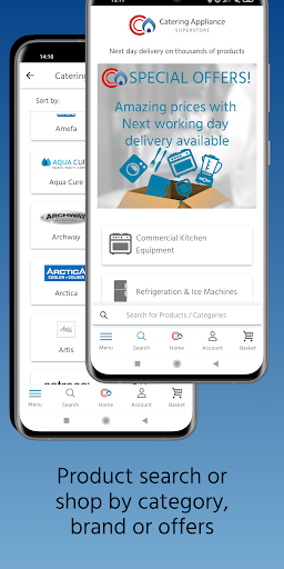 Android application Catering Appliance App screenshort