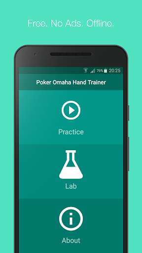 Android application Poker Omaha Hand Trainer screenshort