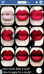 Lipstick Makeup - Step by Step