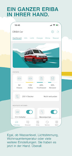 Android application ERIBA Connect screenshort