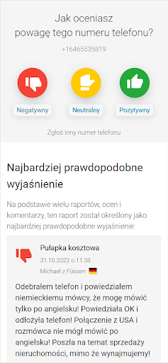 SpamCalls: Zgłoś numer spamu Screen 2
