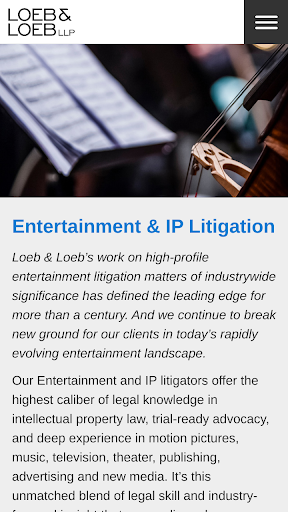 Android application IP/Entertainment Cases screenshort