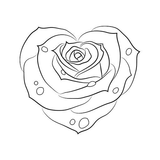 How to draw hearts in stages