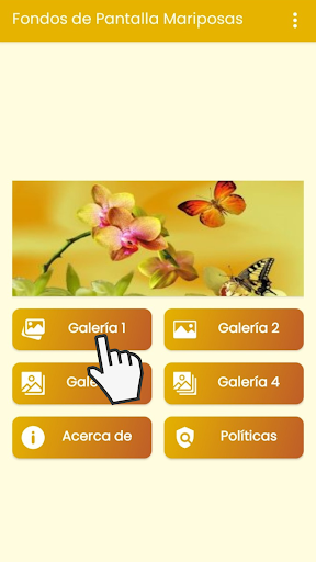 Android application Fondos de Pantalla Mariposas. screenshort