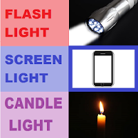 Flashlight Candle Screen Lit