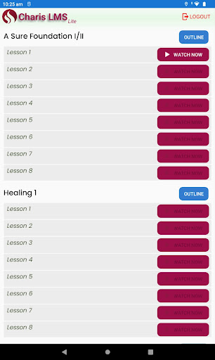 CharisLMSlite Screen 2