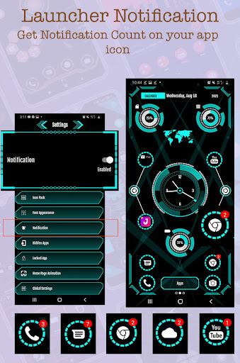 Screenshot of Hi-tech Themer Launcher 2024