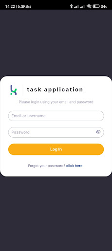 Android application Koorva Task screenshort