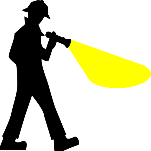 LED flashlight,off untouched logo