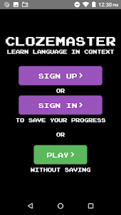 Clozemaster: Learn Languages F
