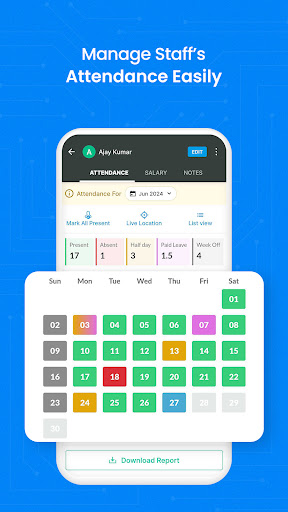 SalaryBox: Attendance, Payroll Screen 3
