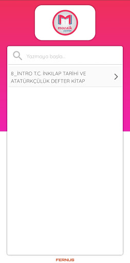 Android application Mozaik Video Çözüm screenshort