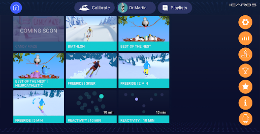 ICAROS App Screen 2