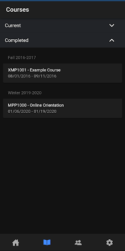 dCourseWeb Mobile Screen 3