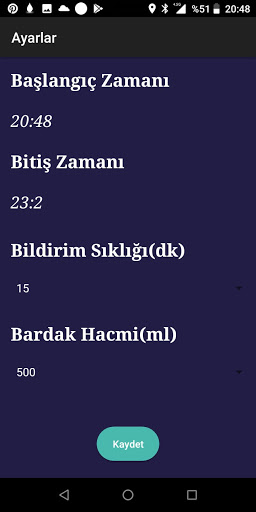 Adım Sayar & Su Hatırlatıcı Screen 2