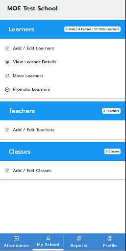 Android application Onekana Digital Attendance screenshort