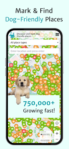 Android application DogMap - Dog-Friendly Places screenshort