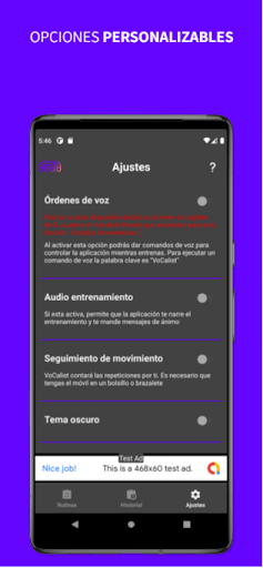 VoCalist - Calistenia por voz Screen 3