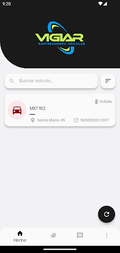Android application Vigiar Rastreamento Veicular screenshort