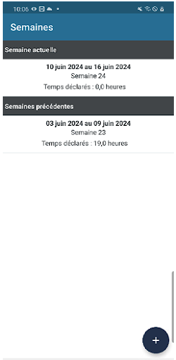 myB2O TimeSheet Screen 2