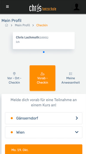 Tanzschule Chris Screen 2