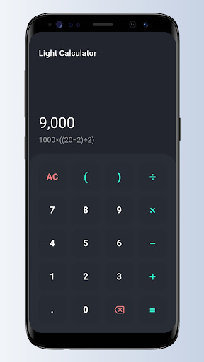 Android application Calculator - Dark Mode screenshort