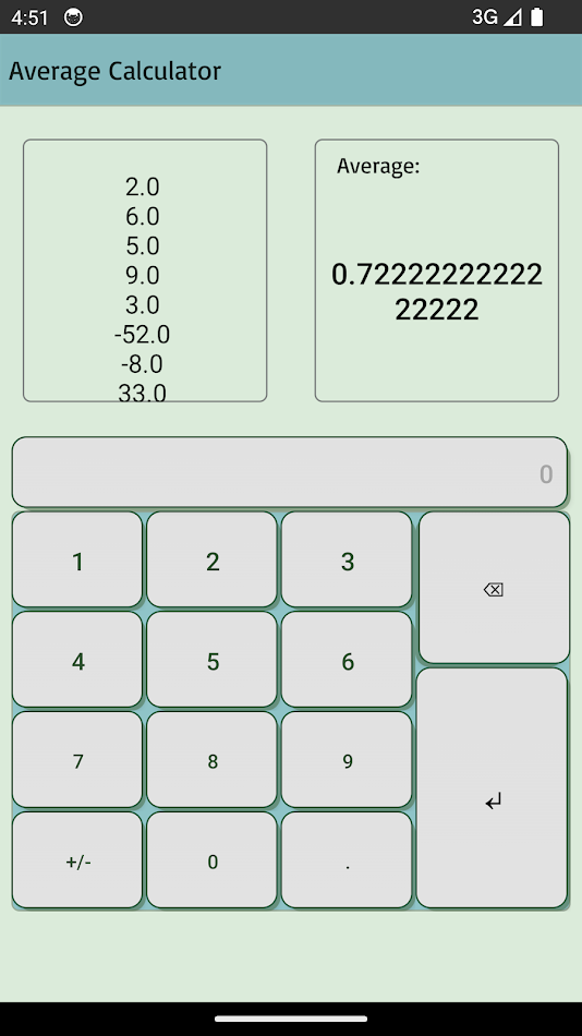 #9. Average Calculator (Android) Door: Profession Doctor