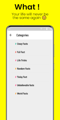 Android application What ! screenshort