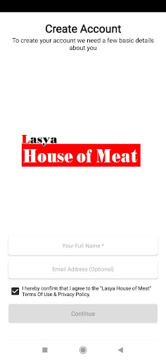 Android application Lasya House of Meat screenshort