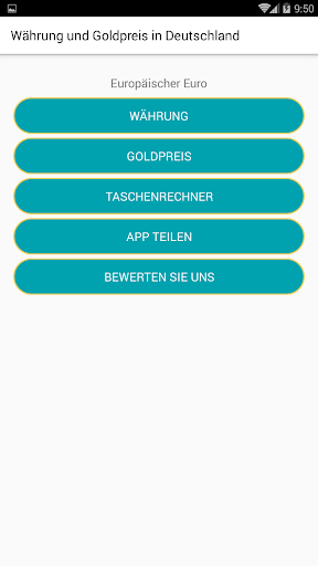 Android application Währung & Goldpreis in Deutsch screenshort