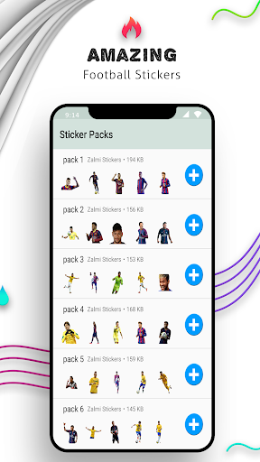 Android application Neymar Stickers for WhatsApp screenshort