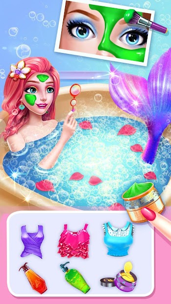 Captura de Pantalla 5 Mermaid Makeup Salon android