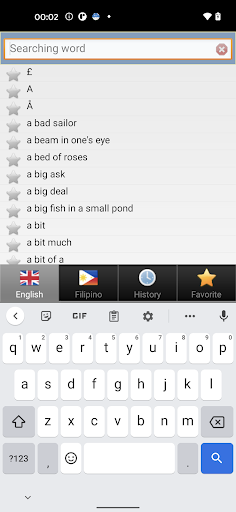 Filipino Tagalog bestdict Screen 3