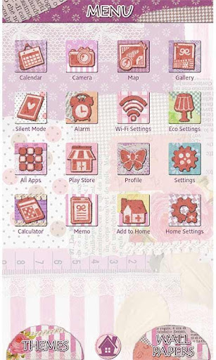 Girly Theme Sweet Pink Collage Screen 2