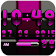 Digi Clock Black Pink widget icon