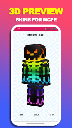 Rainbow Skin For Minecraft PE Screen 3