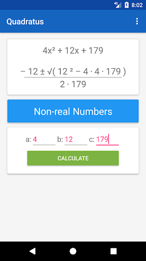Quadratus - Quadratic Calculat