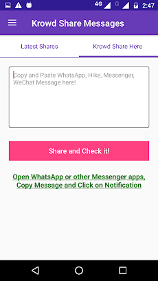 Krowd Share - WhatsApp, Messenger, WeChat, Hike ..のおすすめ画像2