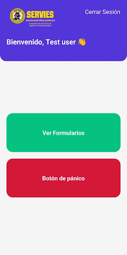 Servies App Screen 2