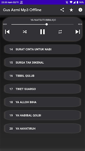 Android application Gus Azmi Mp3 Offline screenshort