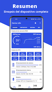 Screenshot 1 Info del dispositivo: CPU, HW android