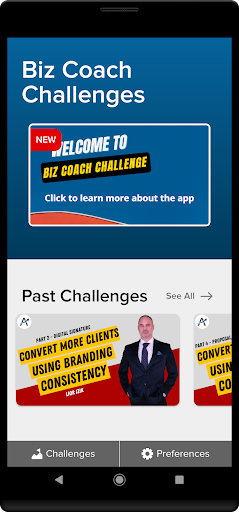 Biz Coach Challenge Screen 3
