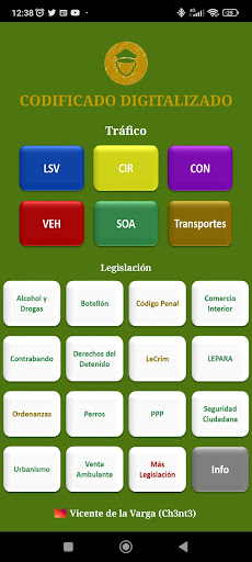 Android application Codificado PL Andalucía screenshort