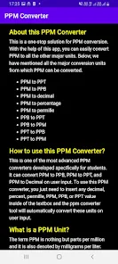 Ppm ppb ppt conversion sale