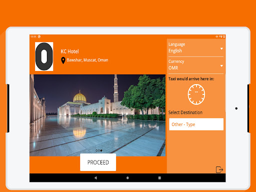 Omantaxi kiosk Screen 2