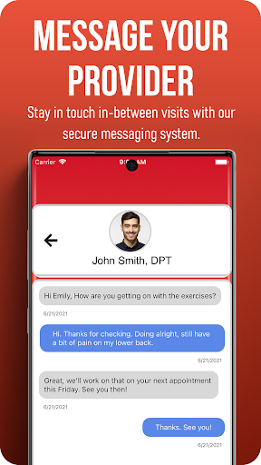 Elite Physio Clinic Screen 3