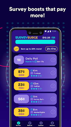 Survey Spin Get paid cash