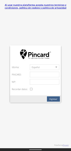 Pincard Screen 2