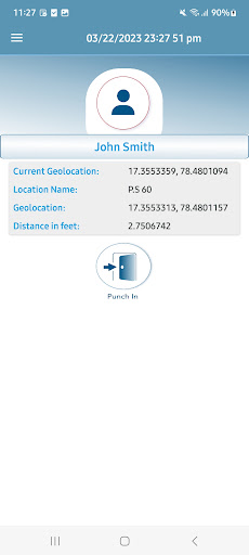 Android application HR TimeClock screenshort