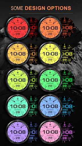 WFP 232 Stylish watch face screenshot 1